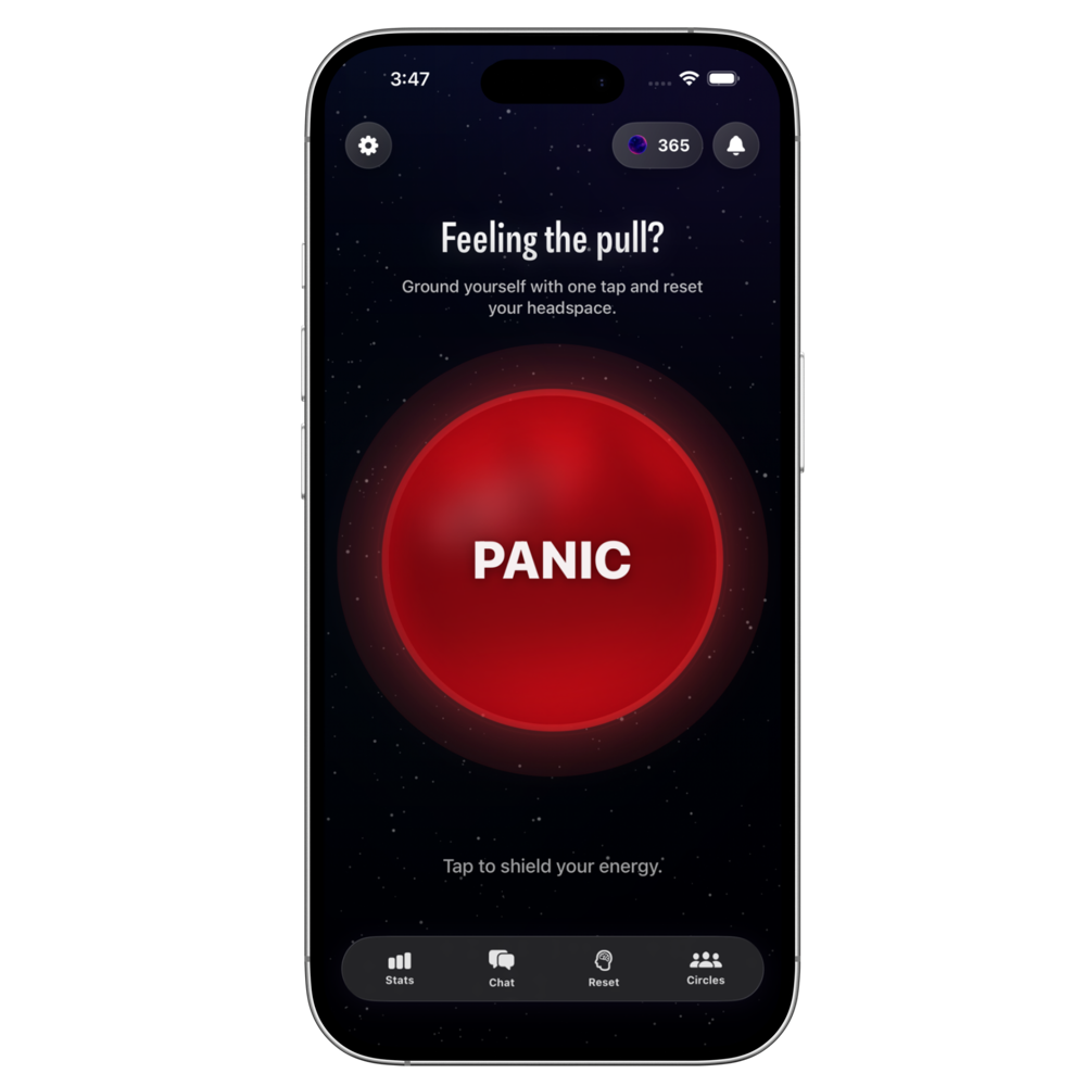 Current Ura Panic Flow screen shown on an iPhone